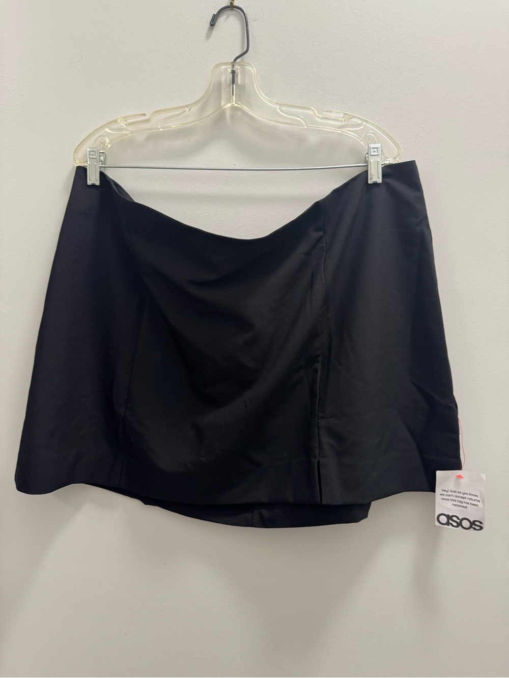 ASOS Black Mini Skirt with Subtle A-Line